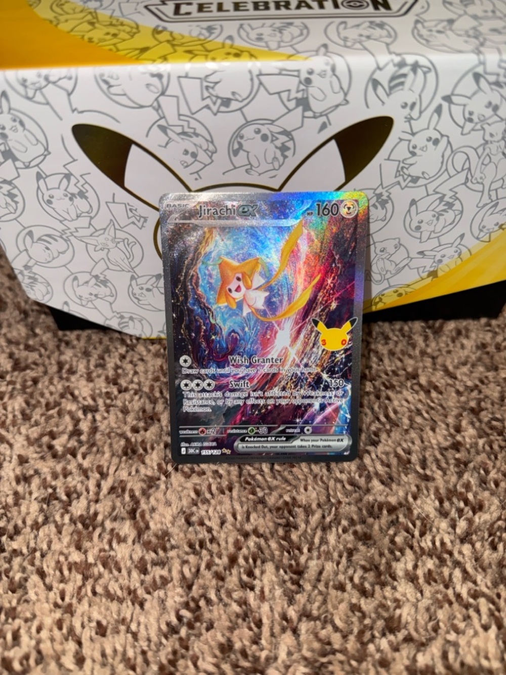 Jirachi ex 155/128 Full Art 30th anniversary SIR